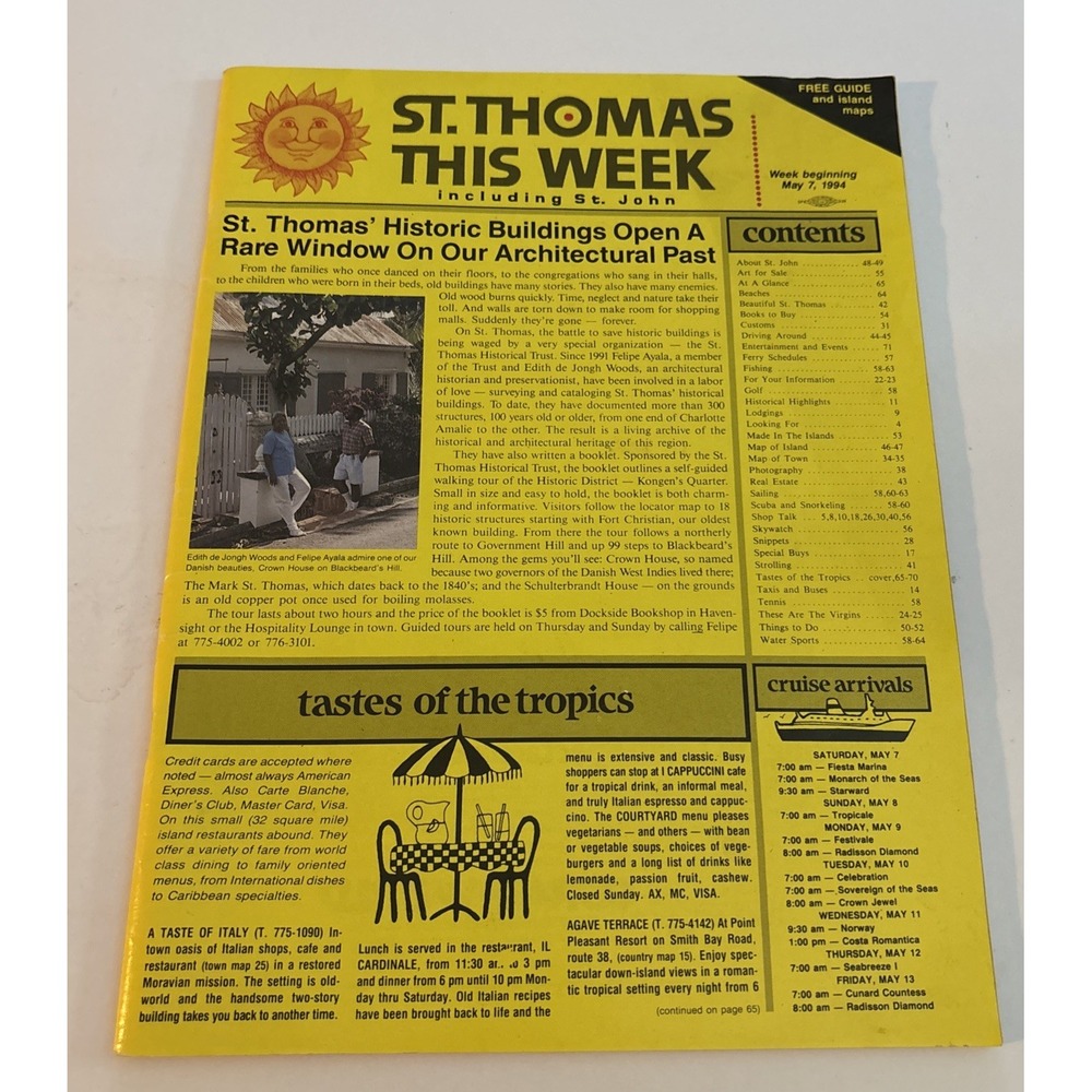 May 1994 St Thomas This Week Virgin Islands News Magazine Vintage